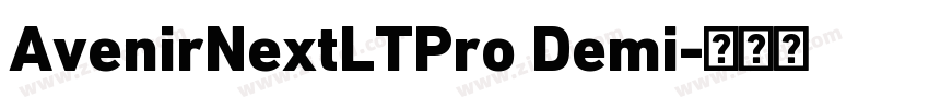 AvenirNextLTPro Demi字体转换